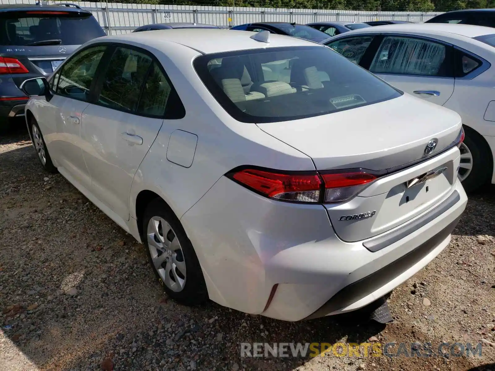 3 Photograph of a damaged car JTDEPRAE7LJ012743 TOYOTA COROLLA 2020