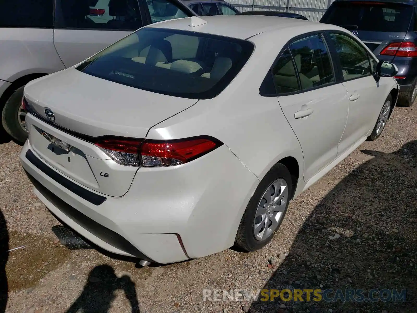 4 Photograph of a damaged car JTDEPRAE7LJ012743 TOYOTA COROLLA 2020