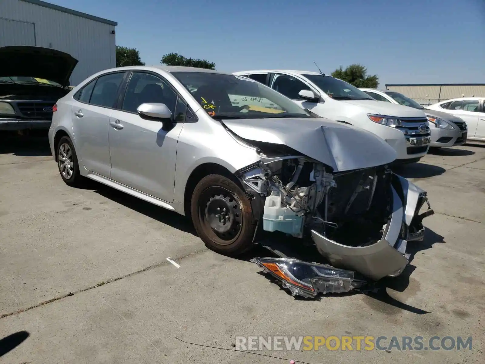 1 Photograph of a damaged car JTDEPRAE7LJ012919 TOYOTA COROLLA 2020