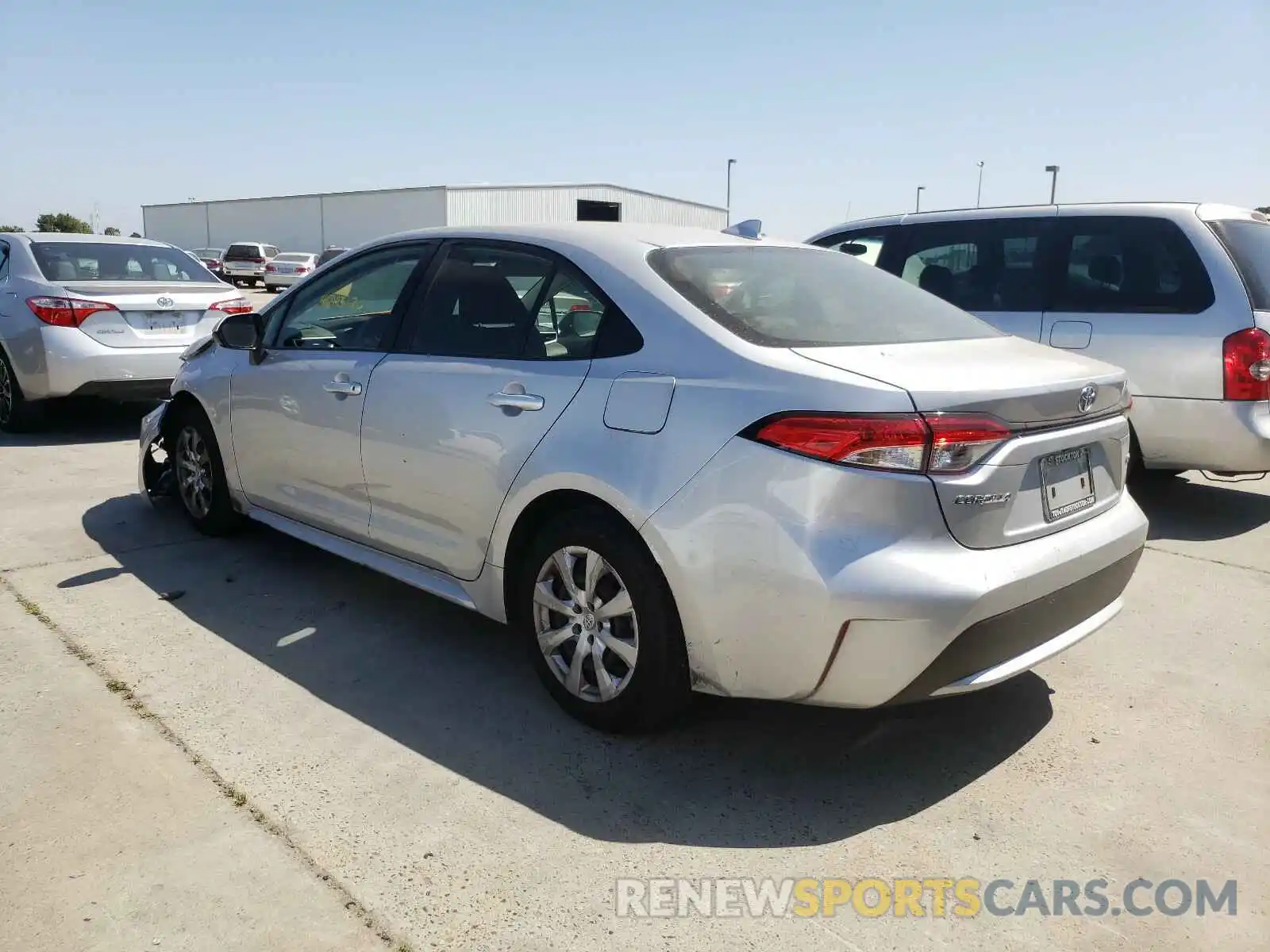 3 Photograph of a damaged car JTDEPRAE7LJ012919 TOYOTA COROLLA 2020