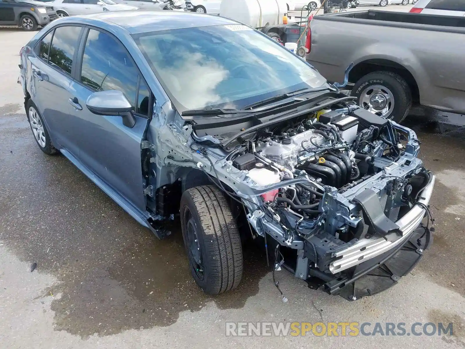 1 Photograph of a damaged car JTDEPRAE7LJ013245 TOYOTA COROLLA 2020