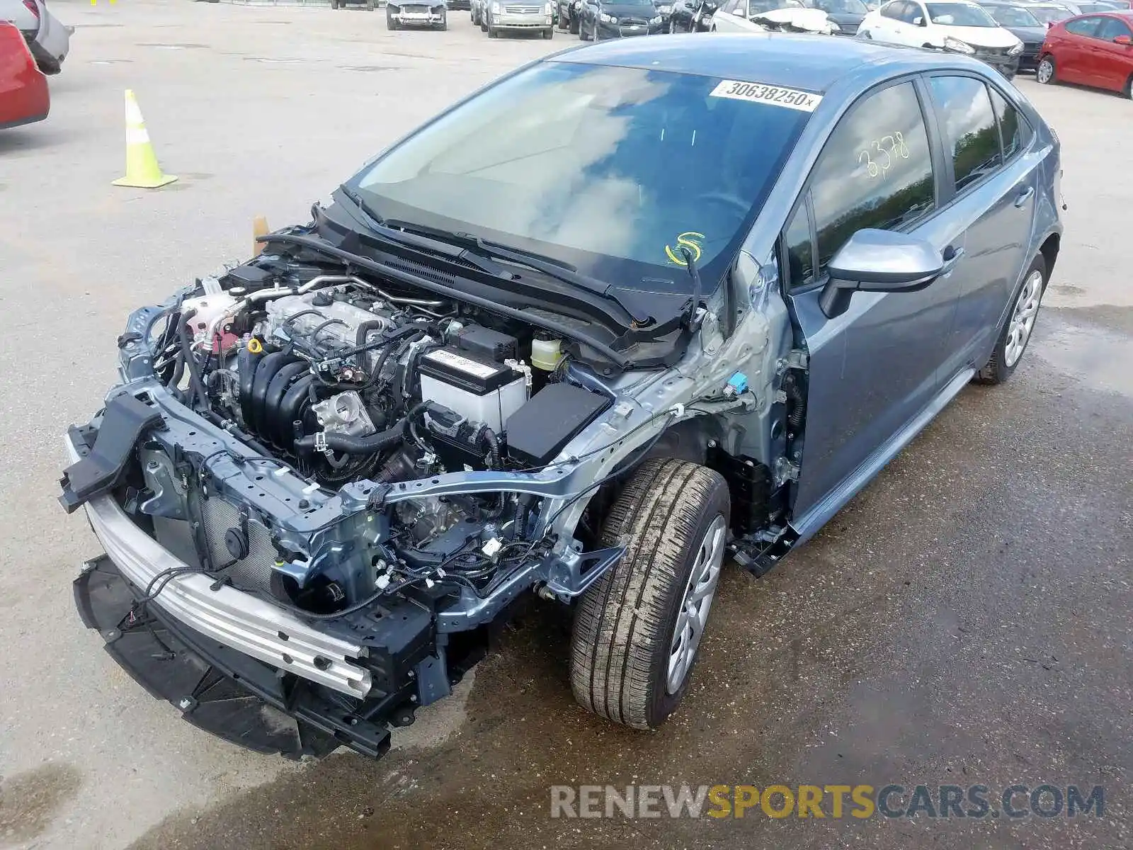 2 Photograph of a damaged car JTDEPRAE7LJ013245 TOYOTA COROLLA 2020