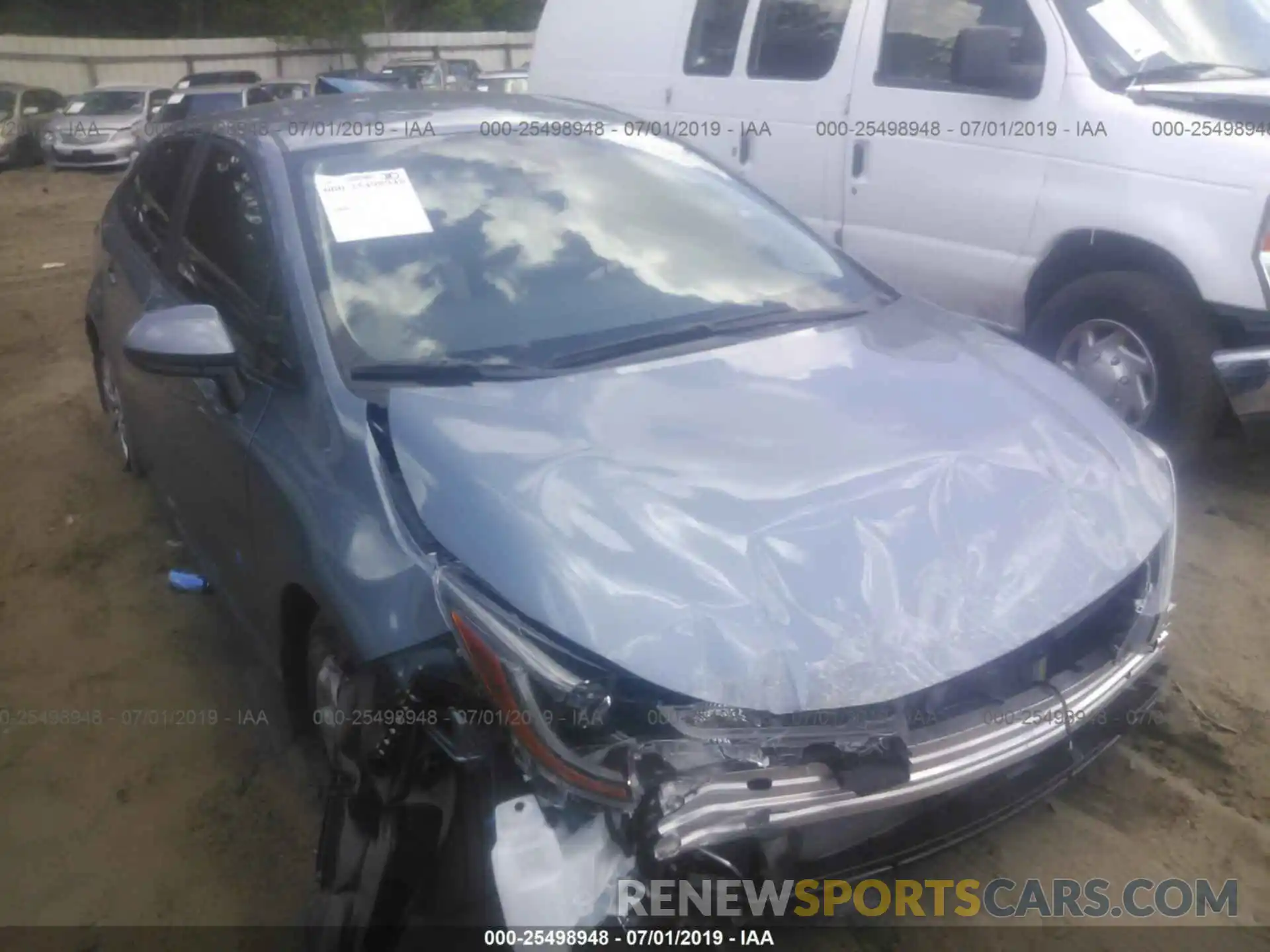 1 Photograph of a damaged car JTDEPRAE7LJ013486 TOYOTA COROLLA 2020