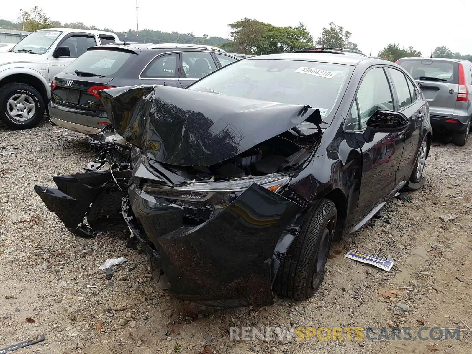 2 Photograph of a damaged car JTDEPRAE7LJ013634 TOYOTA COROLLA 2020