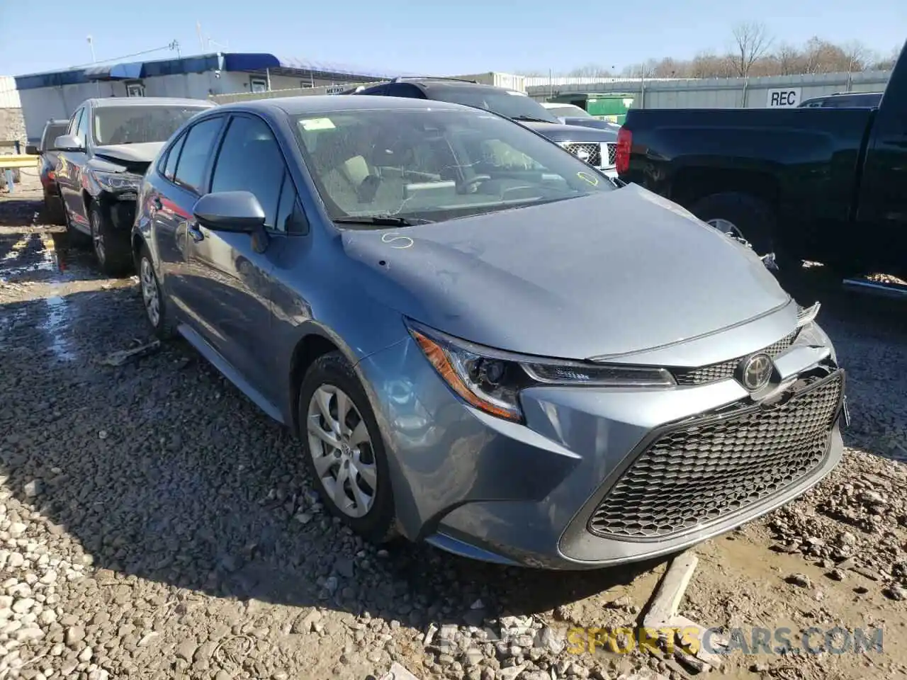 1 Photograph of a damaged car JTDEPRAE7LJ013956 TOYOTA COROLLA 2020