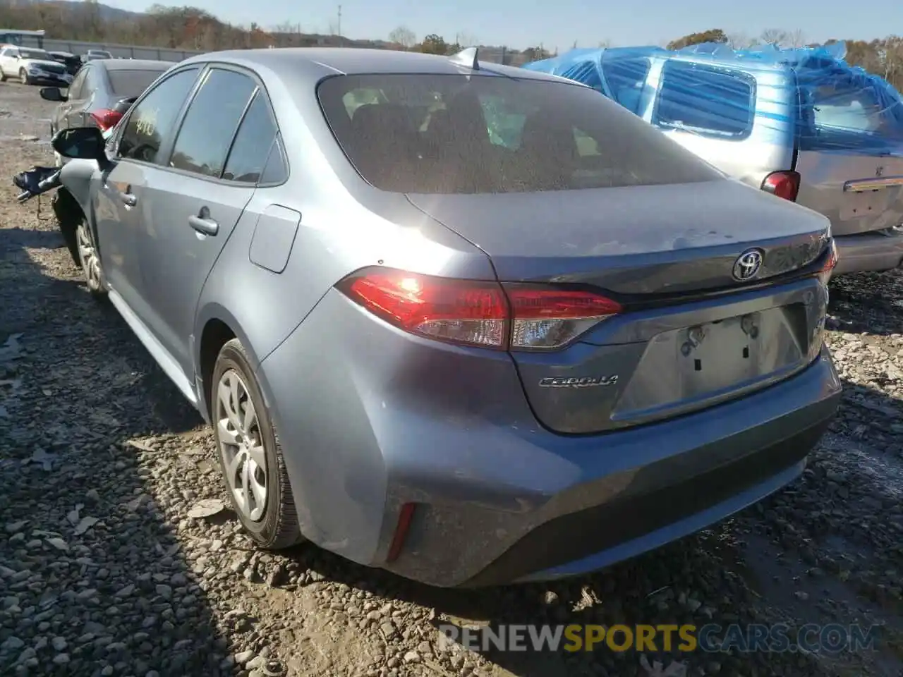 3 Photograph of a damaged car JTDEPRAE7LJ013956 TOYOTA COROLLA 2020