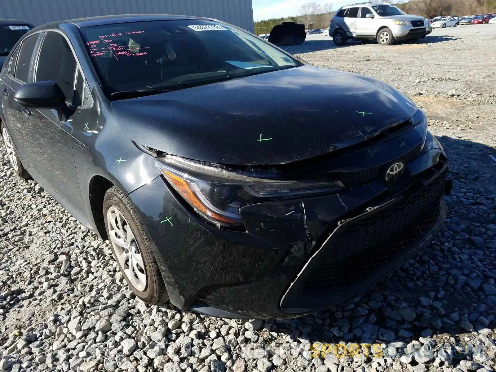 1 Photograph of a damaged car JTDEPRAE7LJ014394 TOYOTA COROLLA 2020