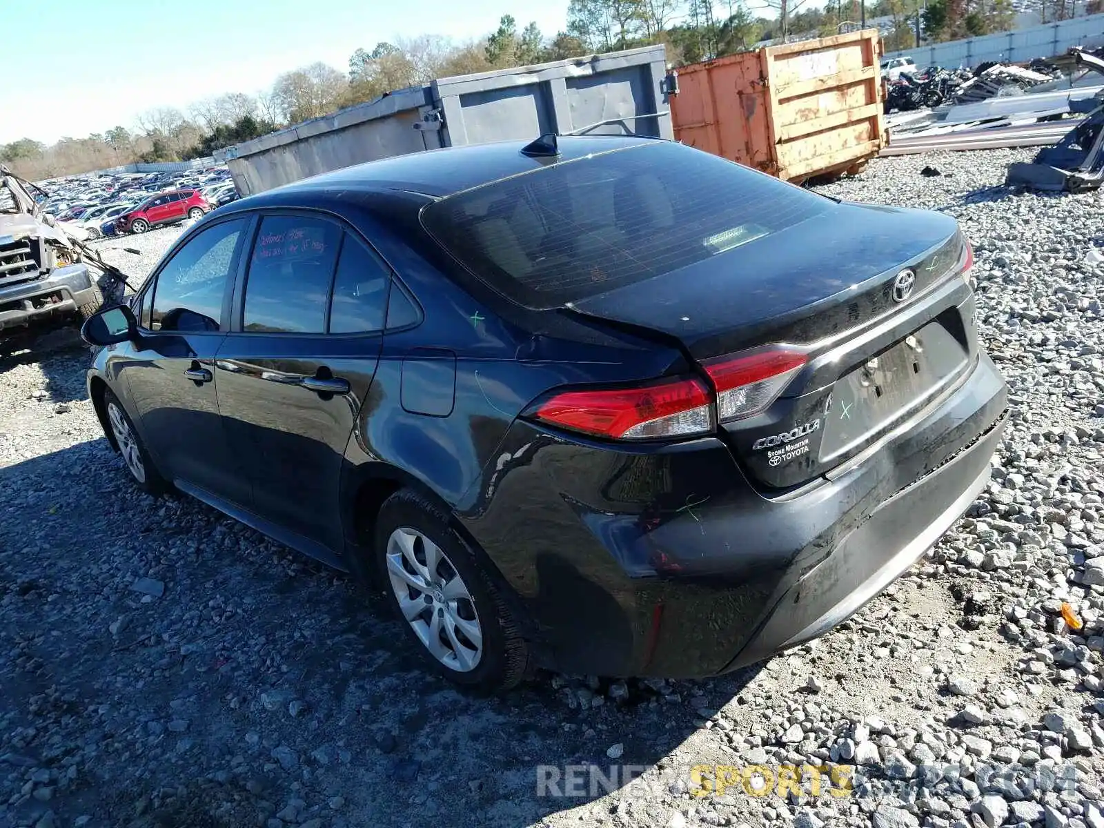 3 Photograph of a damaged car JTDEPRAE7LJ014394 TOYOTA COROLLA 2020