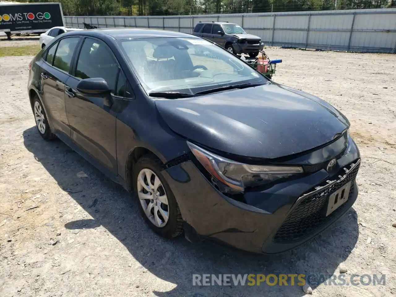 1 Photograph of a damaged car JTDEPRAE7LJ014458 TOYOTA COROLLA 2020