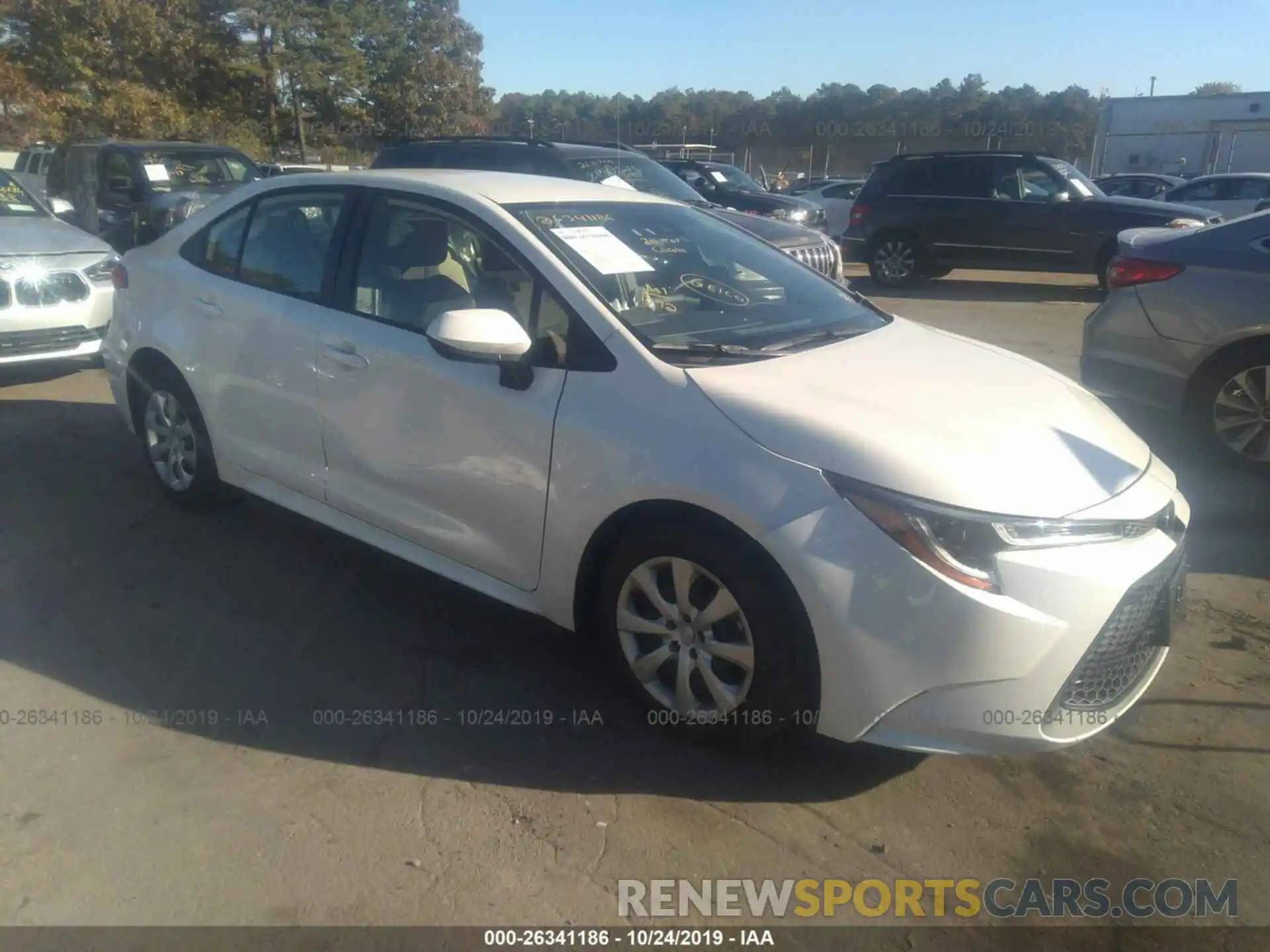 1 Photograph of a damaged car JTDEPRAE7LJ015416 TOYOTA COROLLA 2020