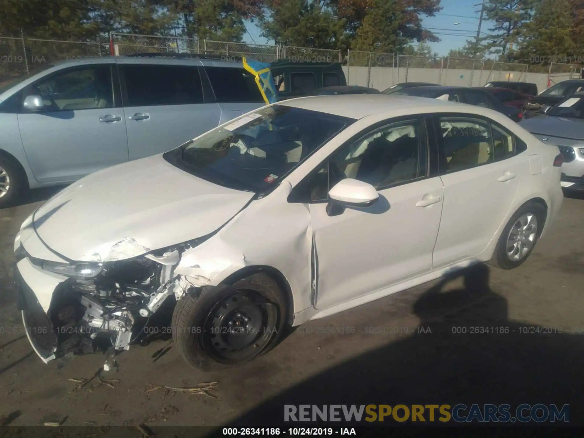 2 Photograph of a damaged car JTDEPRAE7LJ015416 TOYOTA COROLLA 2020