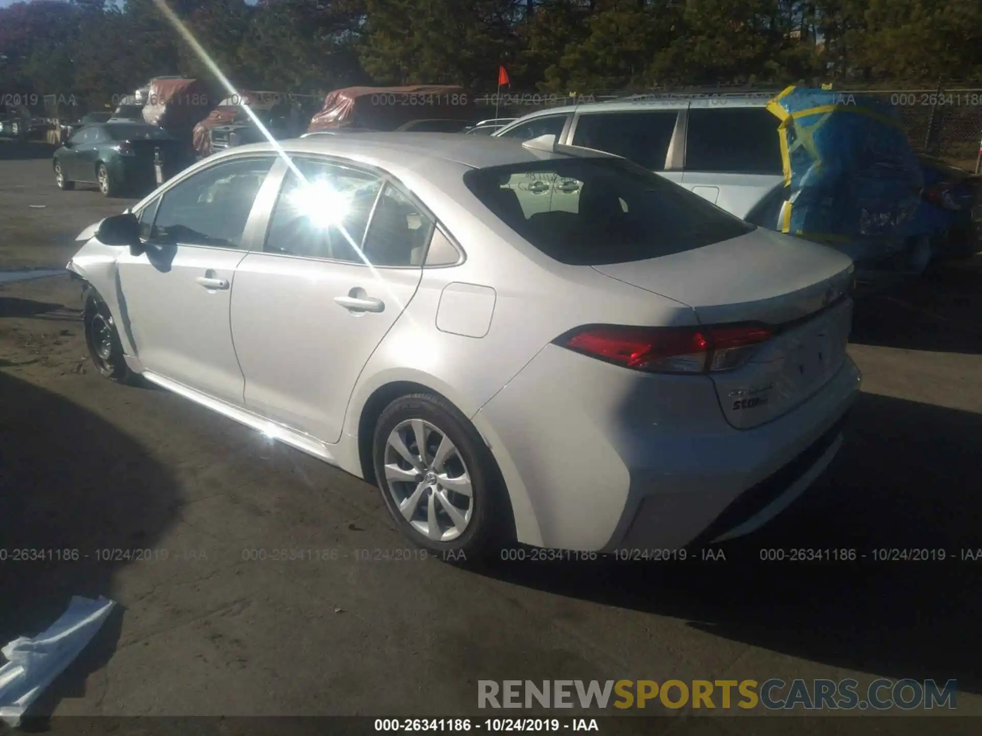 3 Photograph of a damaged car JTDEPRAE7LJ015416 TOYOTA COROLLA 2020