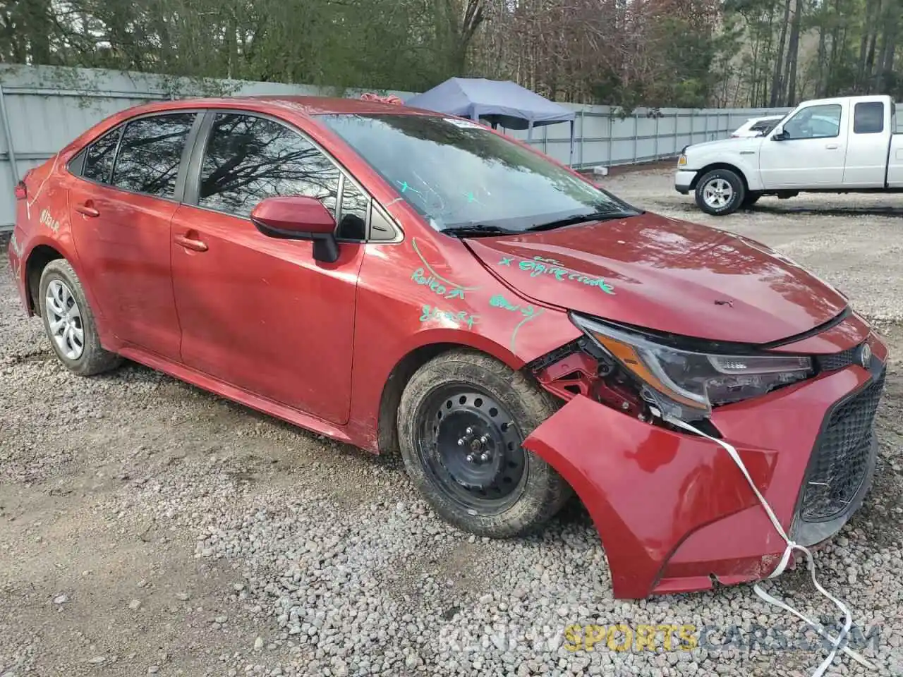 4 Photograph of a damaged car JTDEPRAE7LJ016498 TOYOTA COROLLA 2020