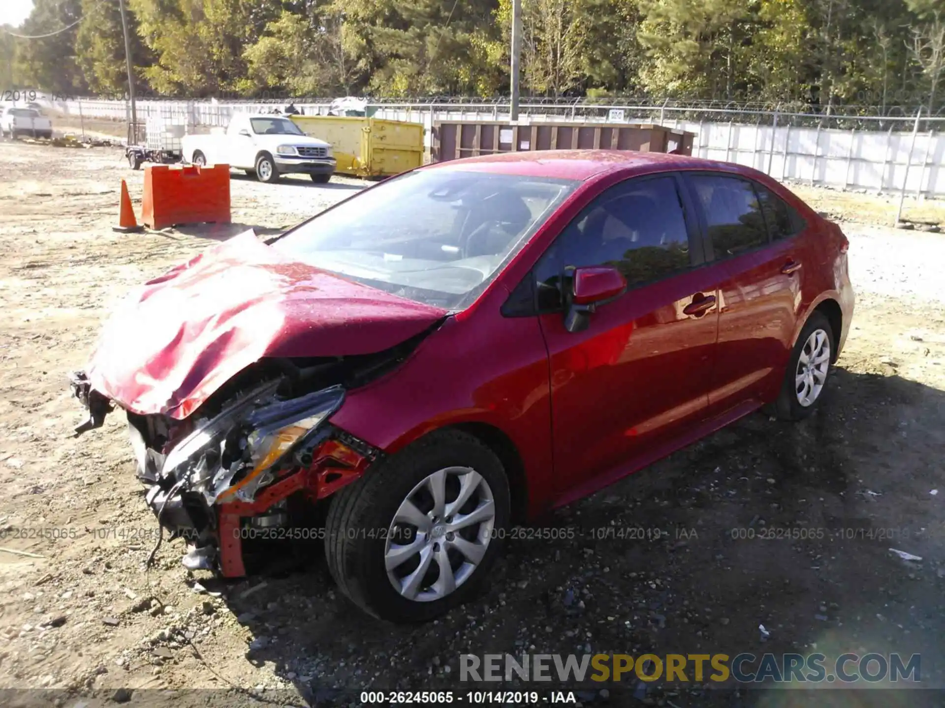 2 Photograph of a damaged car JTDEPRAE7LJ017179 TOYOTA COROLLA 2020