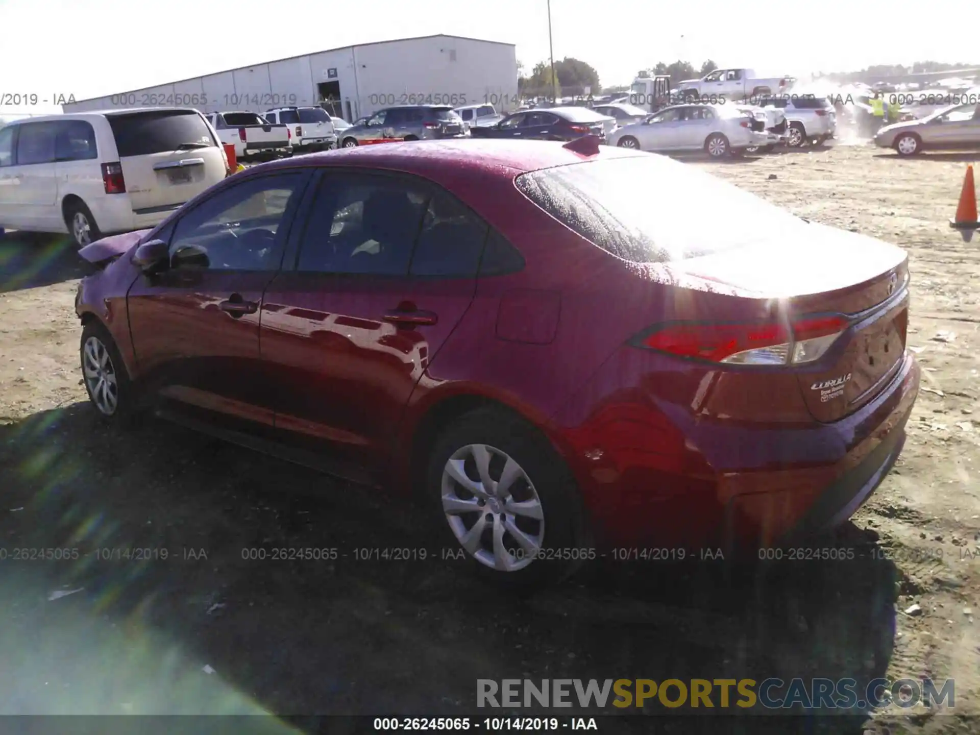 3 Photograph of a damaged car JTDEPRAE7LJ017179 TOYOTA COROLLA 2020