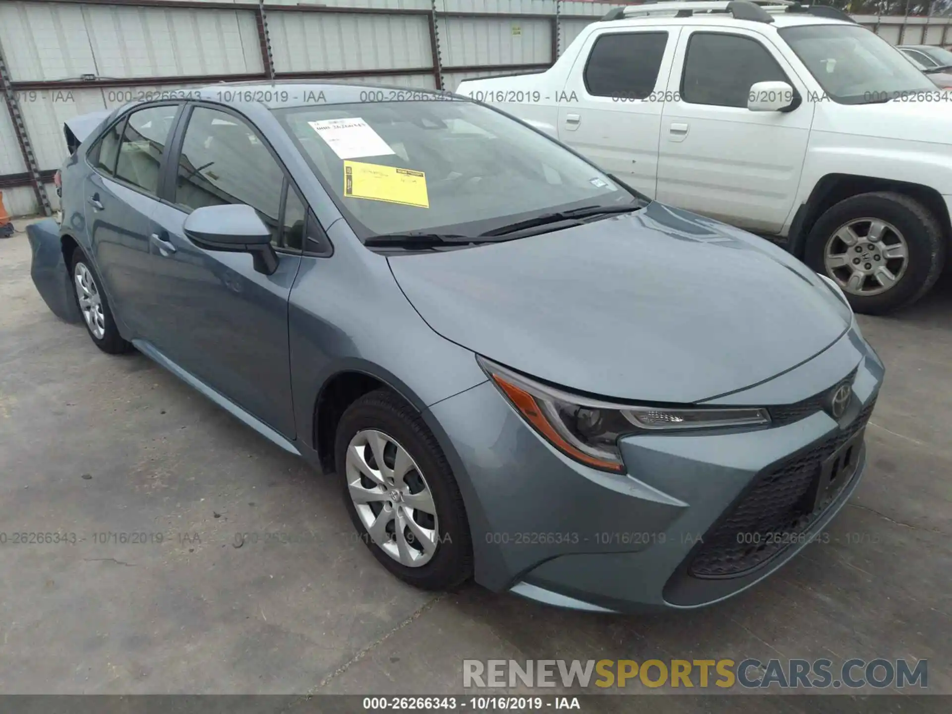 1 Photograph of a damaged car JTDEPRAE7LJ017215 TOYOTA COROLLA 2020