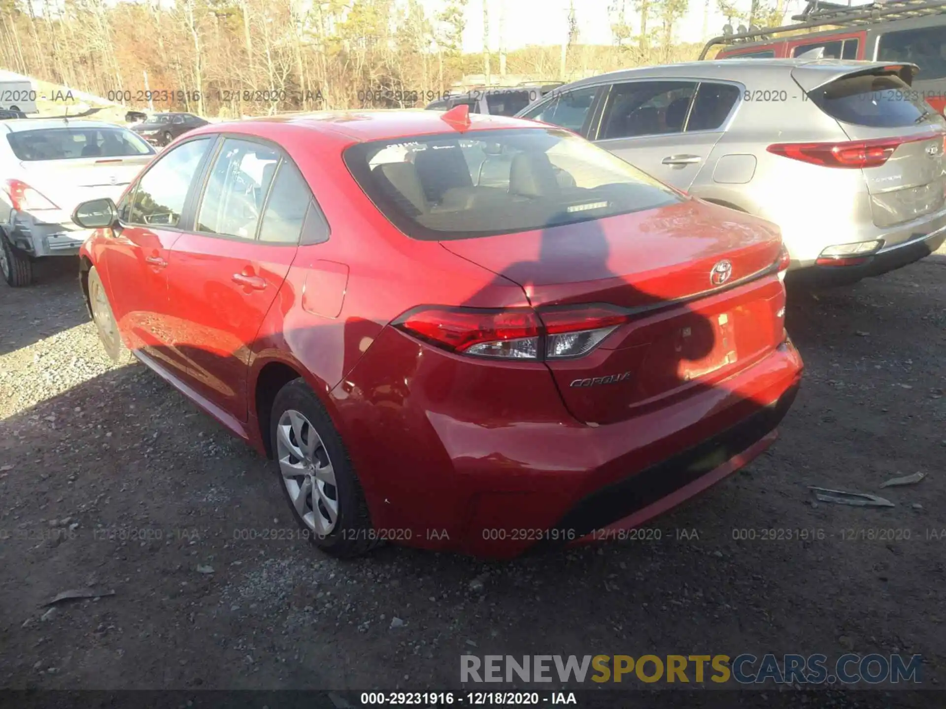 3 Photograph of a damaged car JTDEPRAE7LJ017702 TOYOTA COROLLA 2020