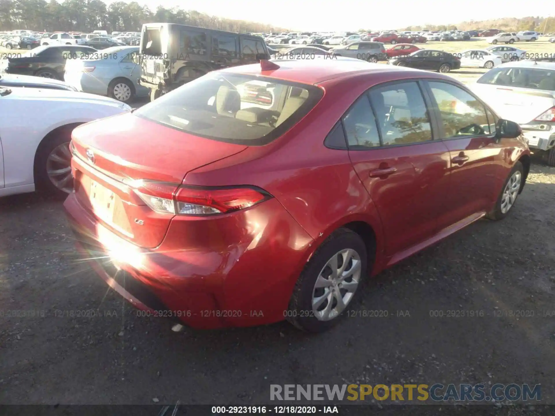 4 Photograph of a damaged car JTDEPRAE7LJ017702 TOYOTA COROLLA 2020