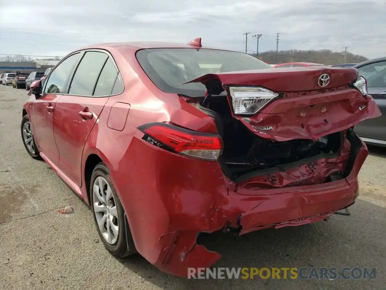 3 Photograph of a damaged car JTDEPRAE7LJ017862 TOYOTA COROLLA 2020