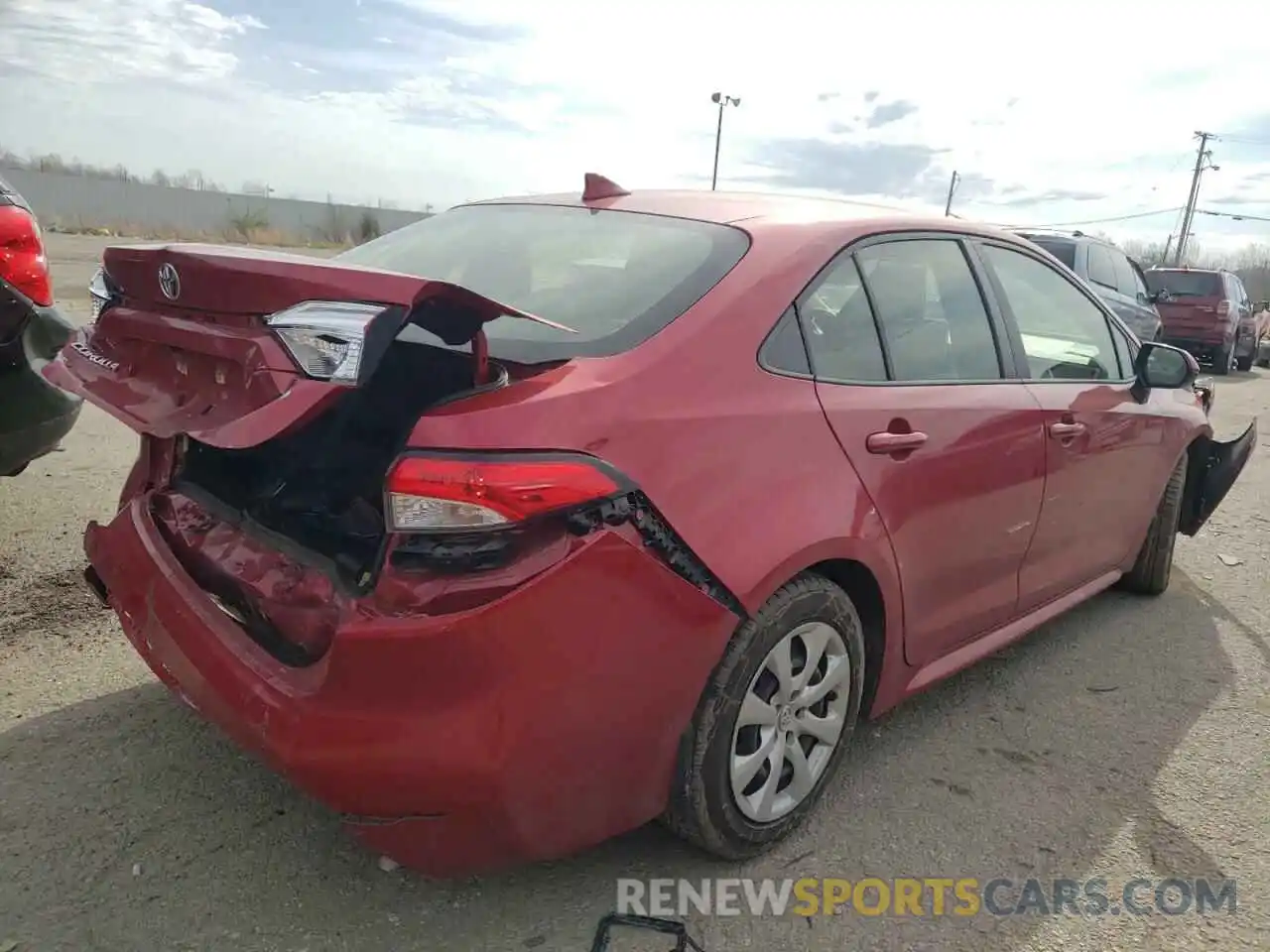 4 Photograph of a damaged car JTDEPRAE7LJ017862 TOYOTA COROLLA 2020