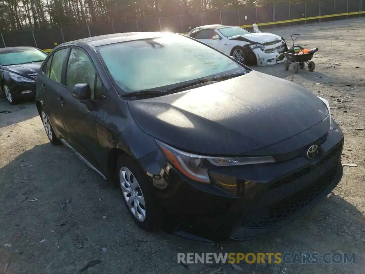 1 Photograph of a damaged car JTDEPRAE7LJ018025 TOYOTA COROLLA 2020