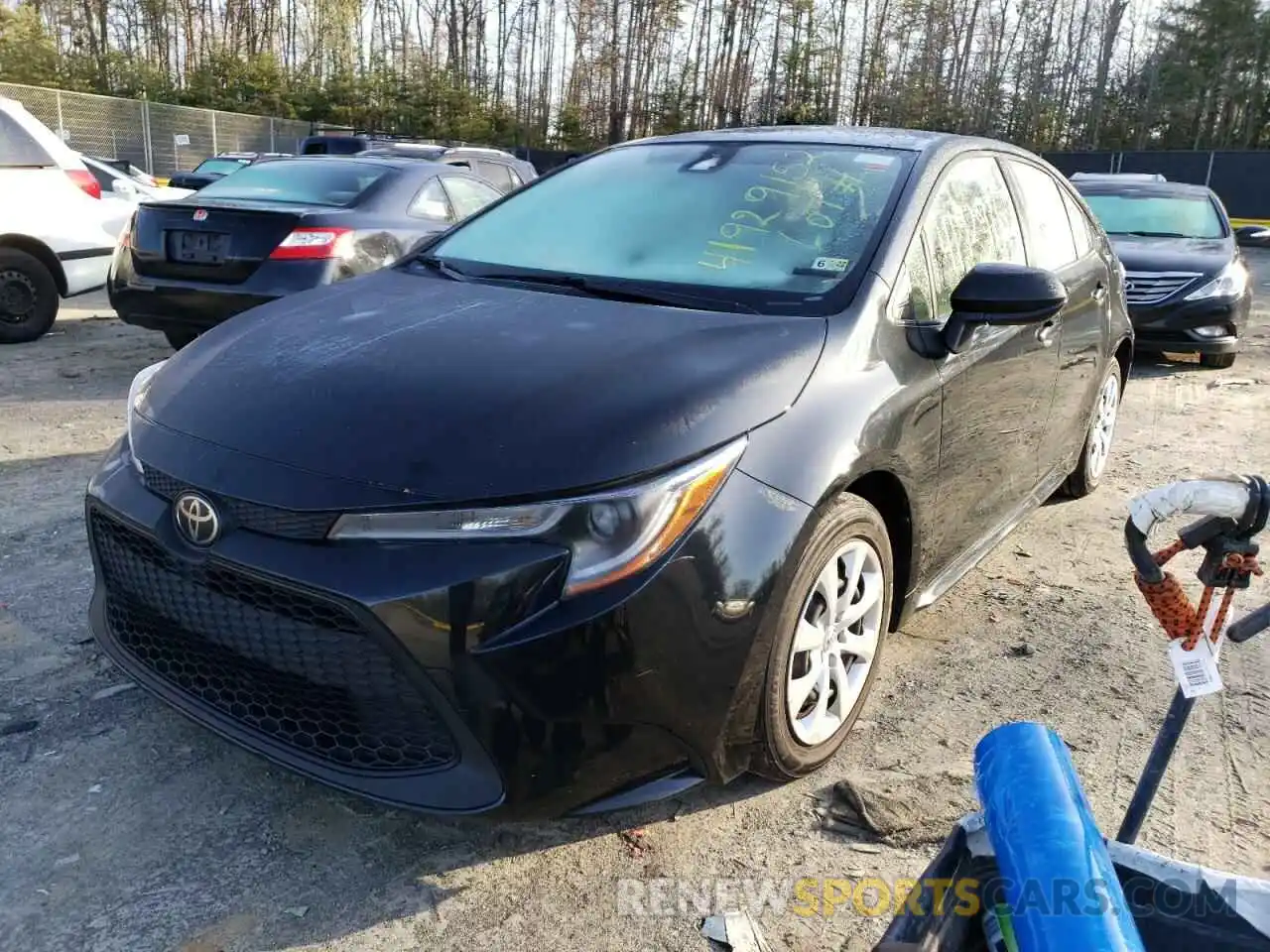 2 Photograph of a damaged car JTDEPRAE7LJ018025 TOYOTA COROLLA 2020