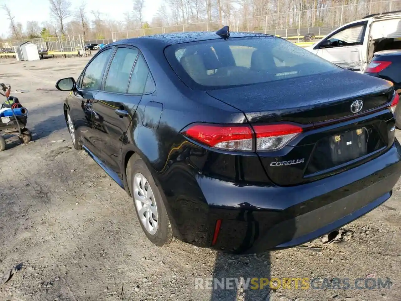 3 Photograph of a damaged car JTDEPRAE7LJ018025 TOYOTA COROLLA 2020