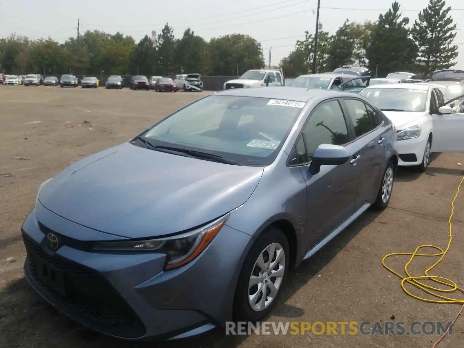 2 Photograph of a damaged car JTDEPRAE7LJ018218 TOYOTA COROLLA 2020