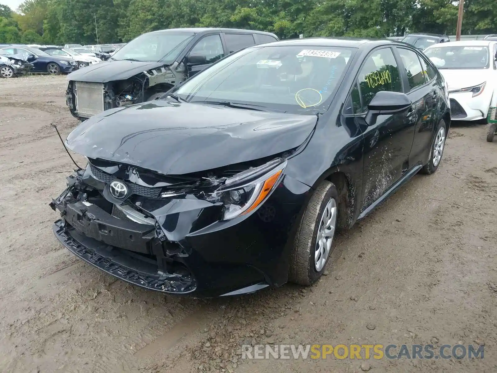 2 Photograph of a damaged car JTDEPRAE7LJ018364 TOYOTA COROLLA 2020