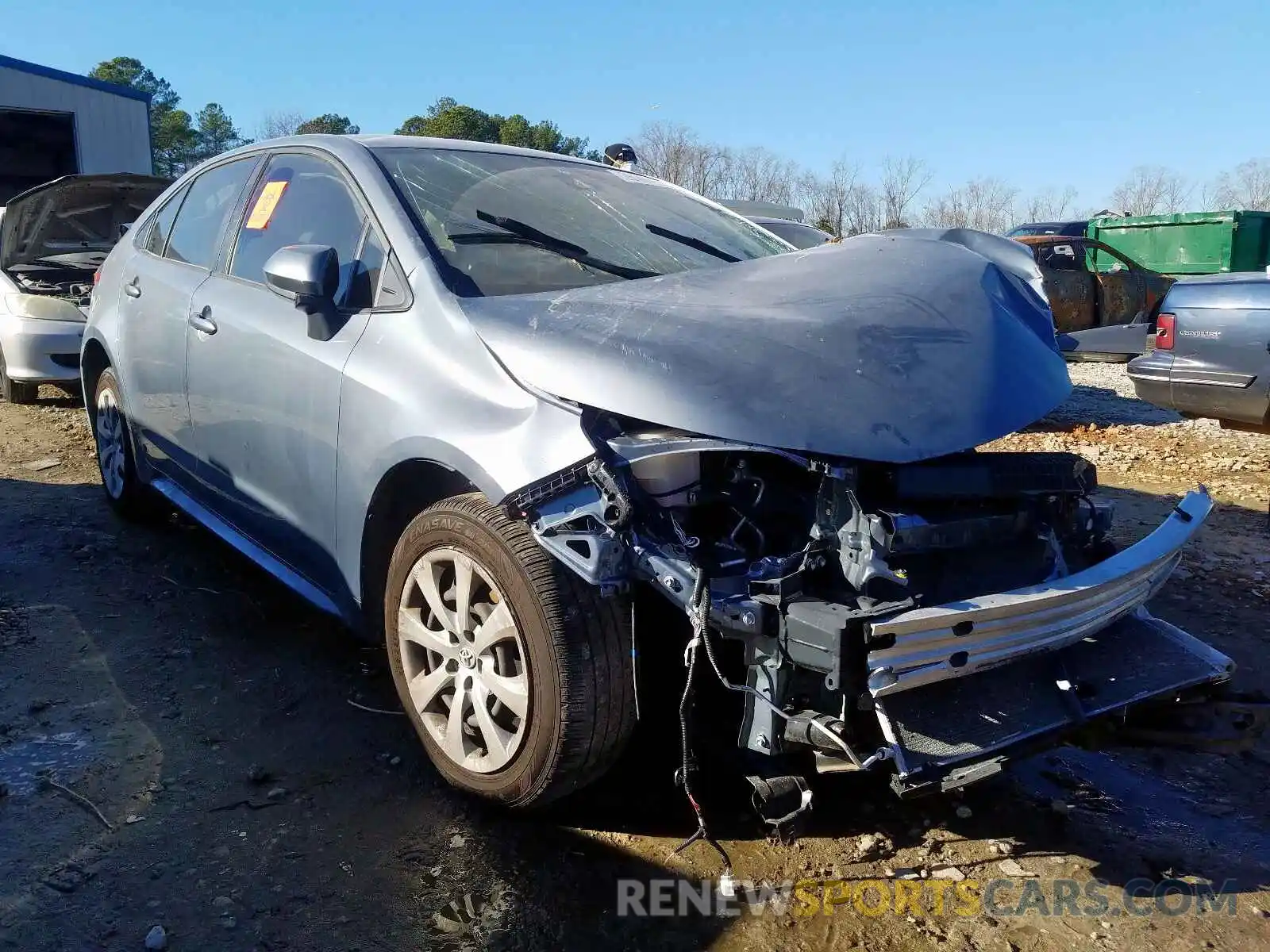 1 Photograph of a damaged car JTDEPRAE7LJ018591 TOYOTA COROLLA 2020