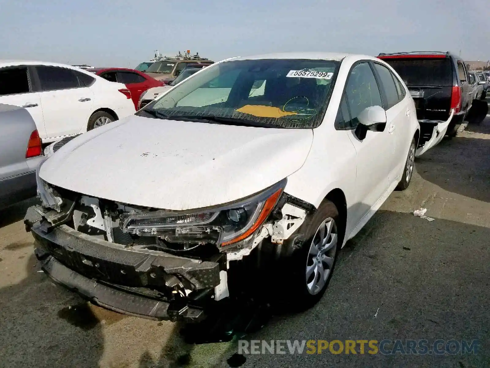 2 Photograph of a damaged car JTDEPRAE7LJ018817 TOYOTA COROLLA 2020