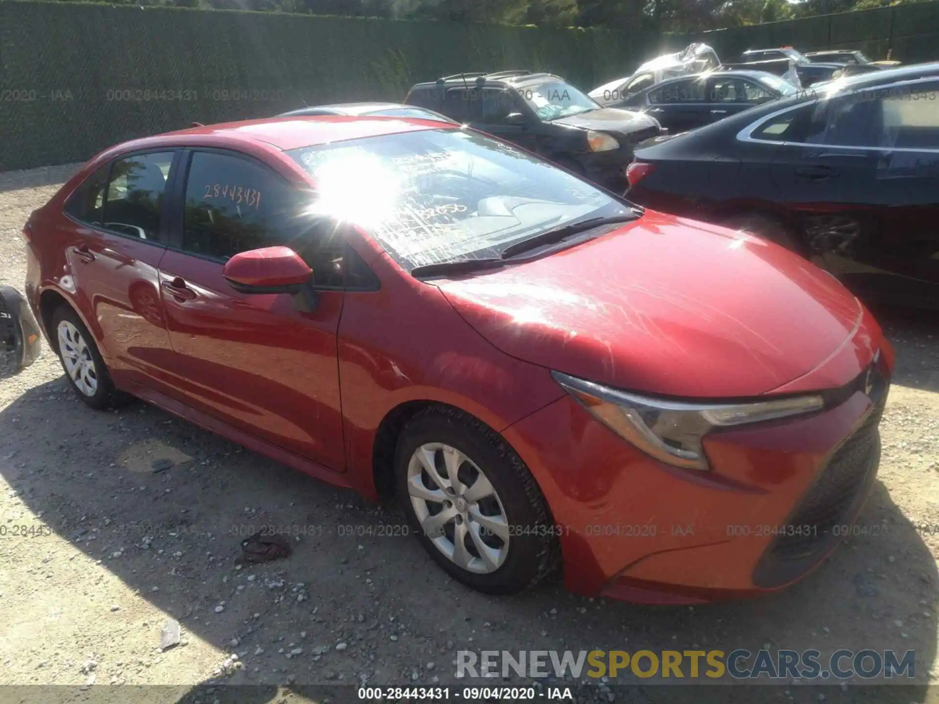 1 Photograph of a damaged car JTDEPRAE7LJ018848 TOYOTA COROLLA 2020