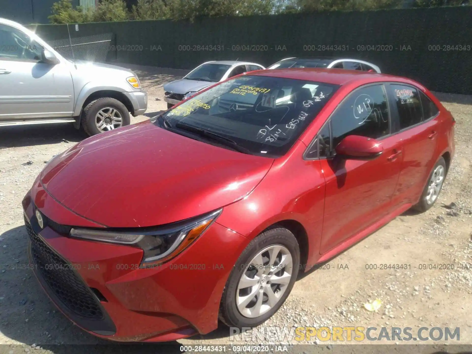 2 Photograph of a damaged car JTDEPRAE7LJ018848 TOYOTA COROLLA 2020