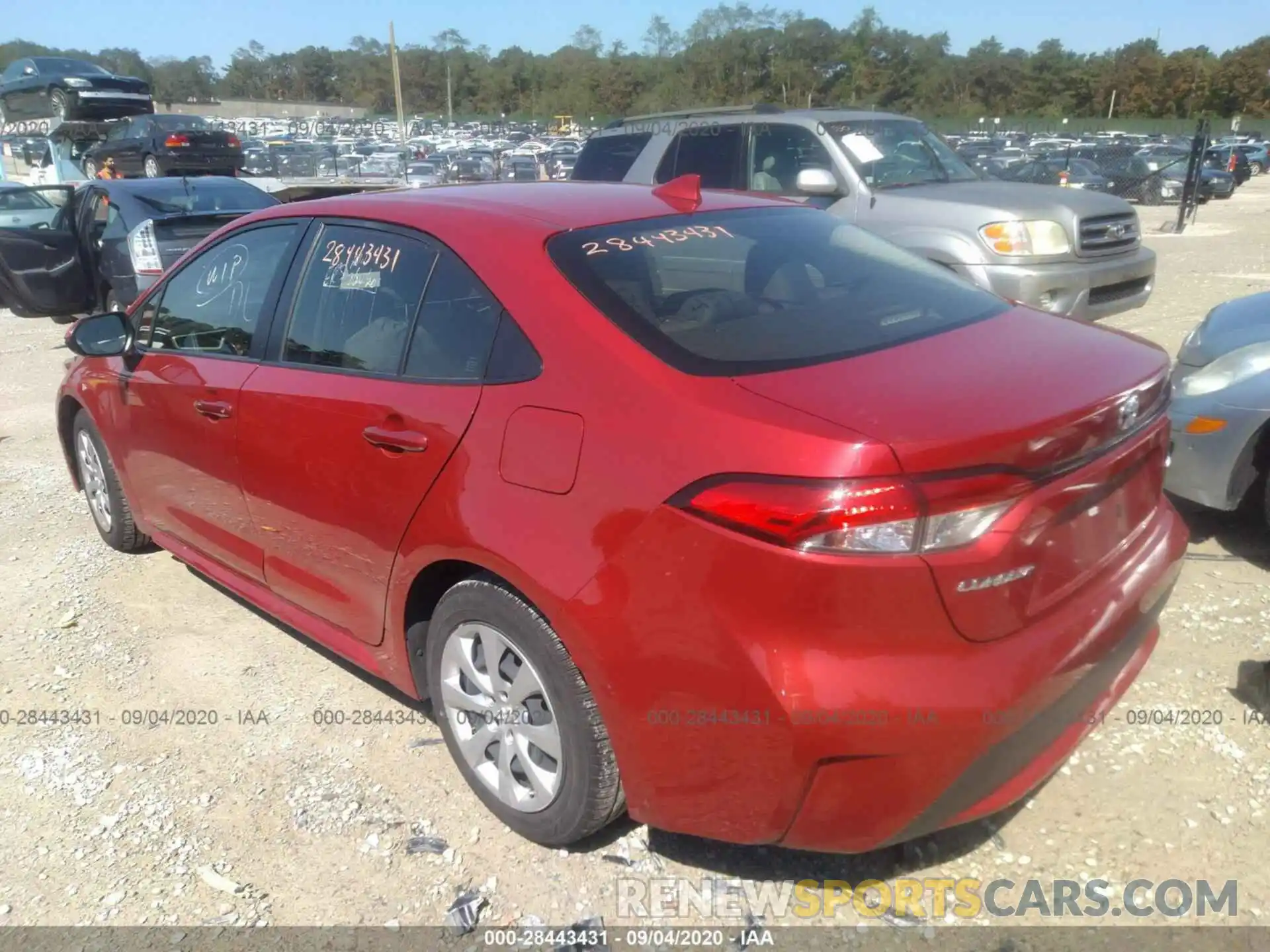 3 Photograph of a damaged car JTDEPRAE7LJ018848 TOYOTA COROLLA 2020