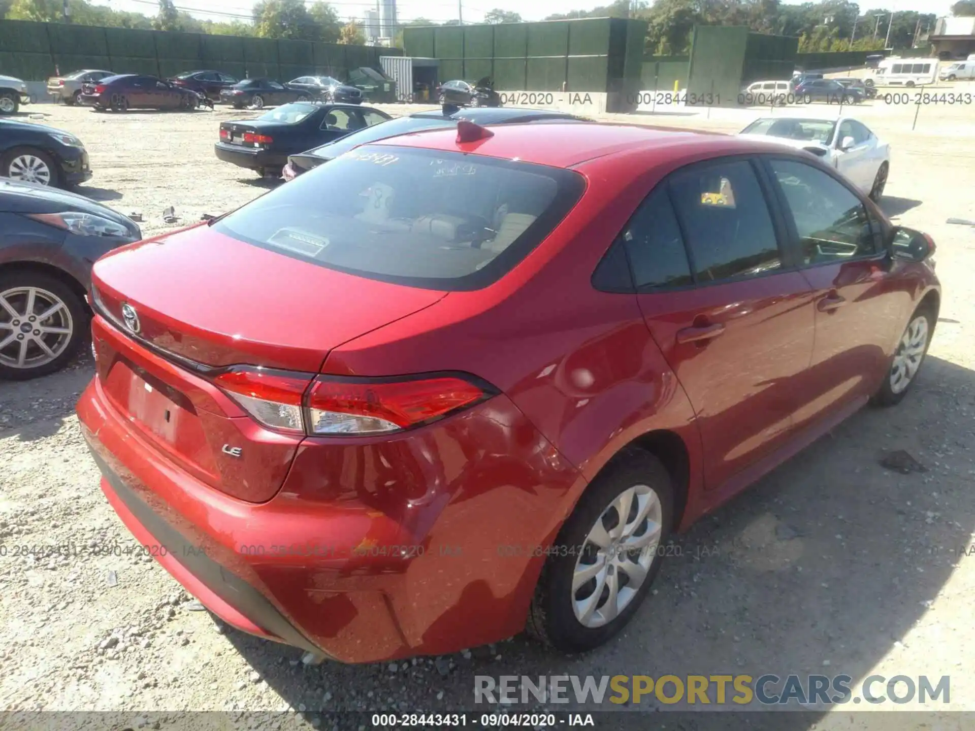 4 Photograph of a damaged car JTDEPRAE7LJ018848 TOYOTA COROLLA 2020