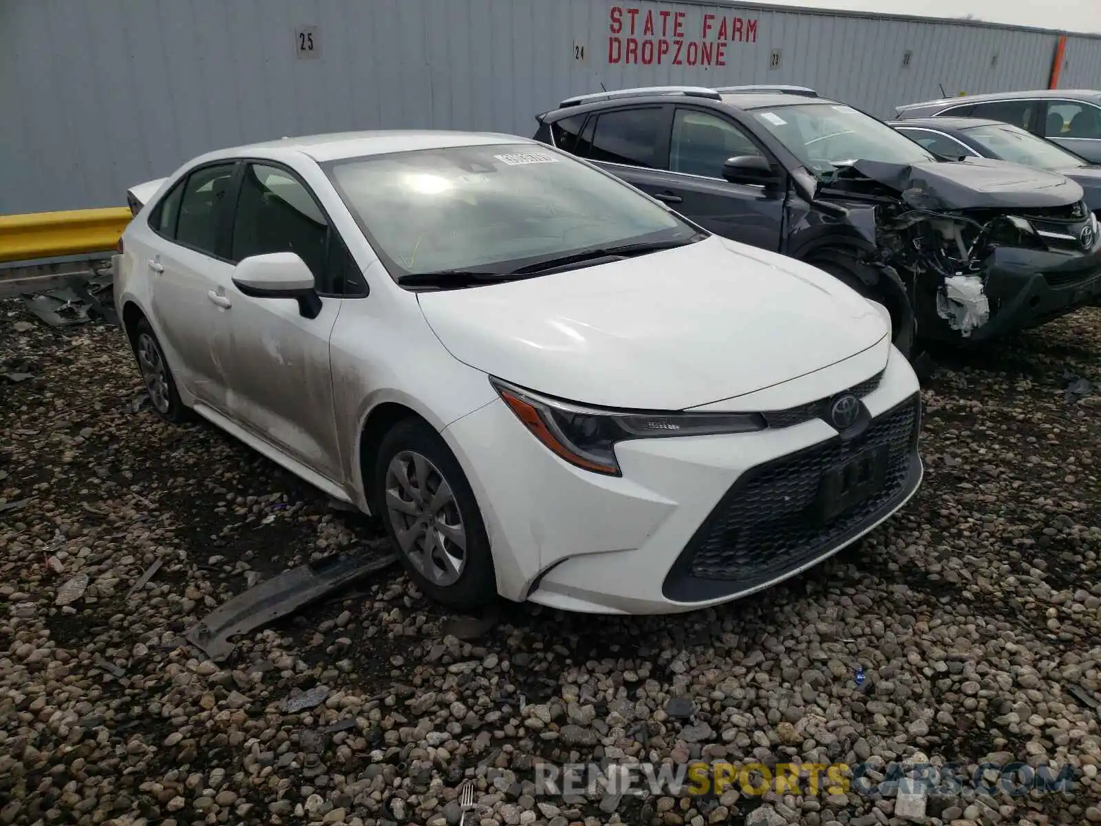 1 Photograph of a damaged car JTDEPRAE7LJ019207 TOYOTA COROLLA 2020