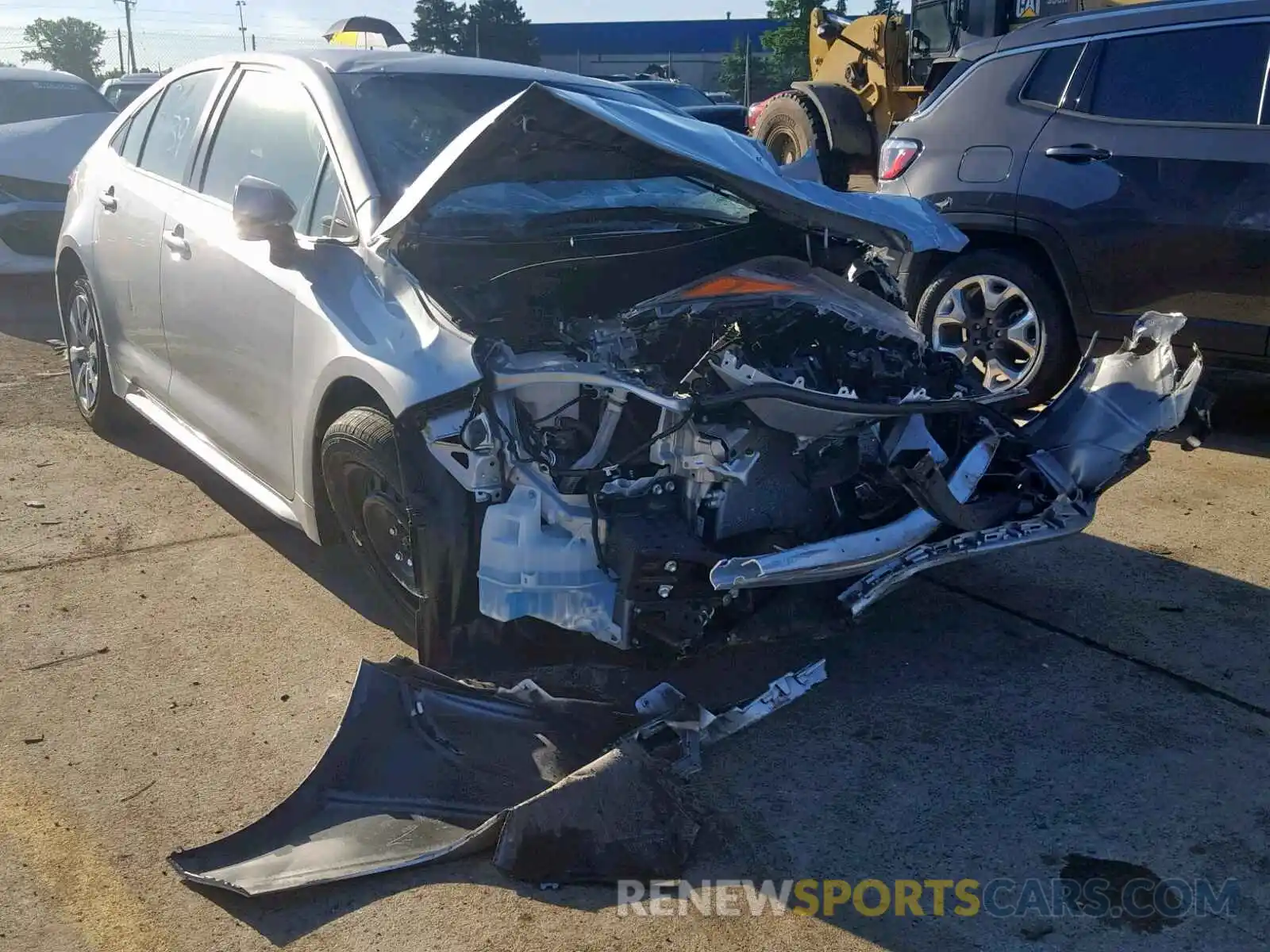 1 Photograph of a damaged car JTDEPRAE7LJ019546 TOYOTA COROLLA 2020