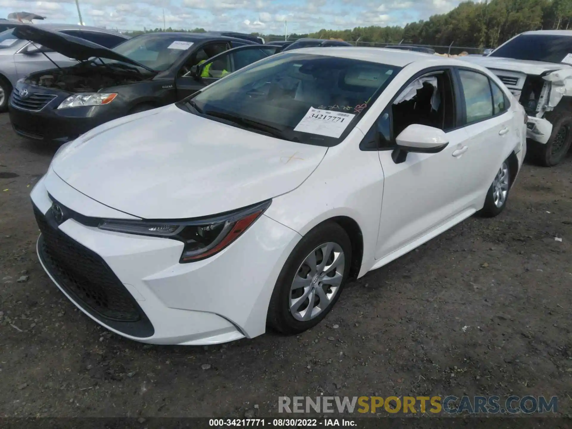 2 Photograph of a damaged car JTDEPRAE7LJ020213 TOYOTA COROLLA 2020