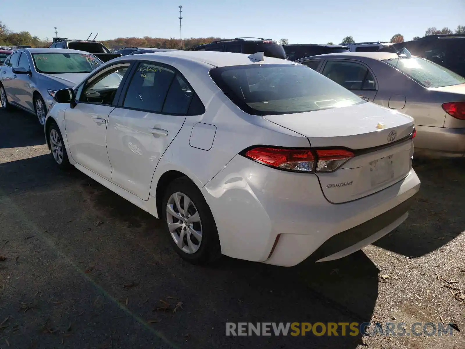 3 Photograph of a damaged car JTDEPRAE7LJ020762 TOYOTA COROLLA 2020