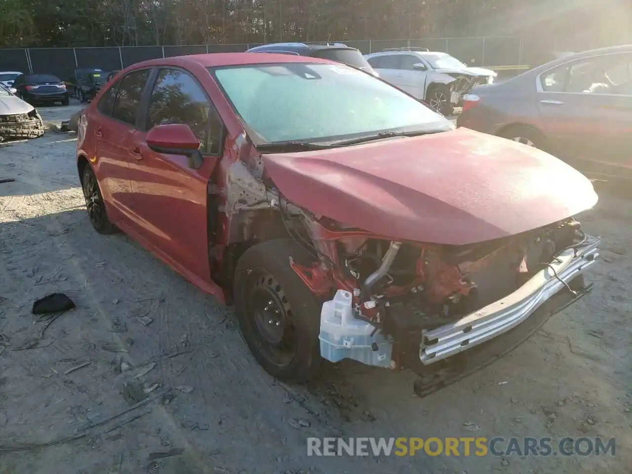 1 Photograph of a damaged car JTDEPRAE7LJ020969 TOYOTA COROLLA 2020