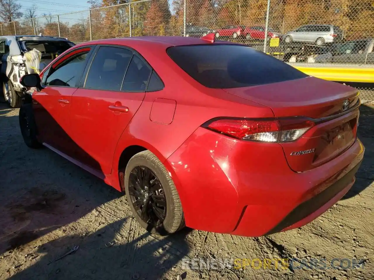 3 Photograph of a damaged car JTDEPRAE7LJ020969 TOYOTA COROLLA 2020