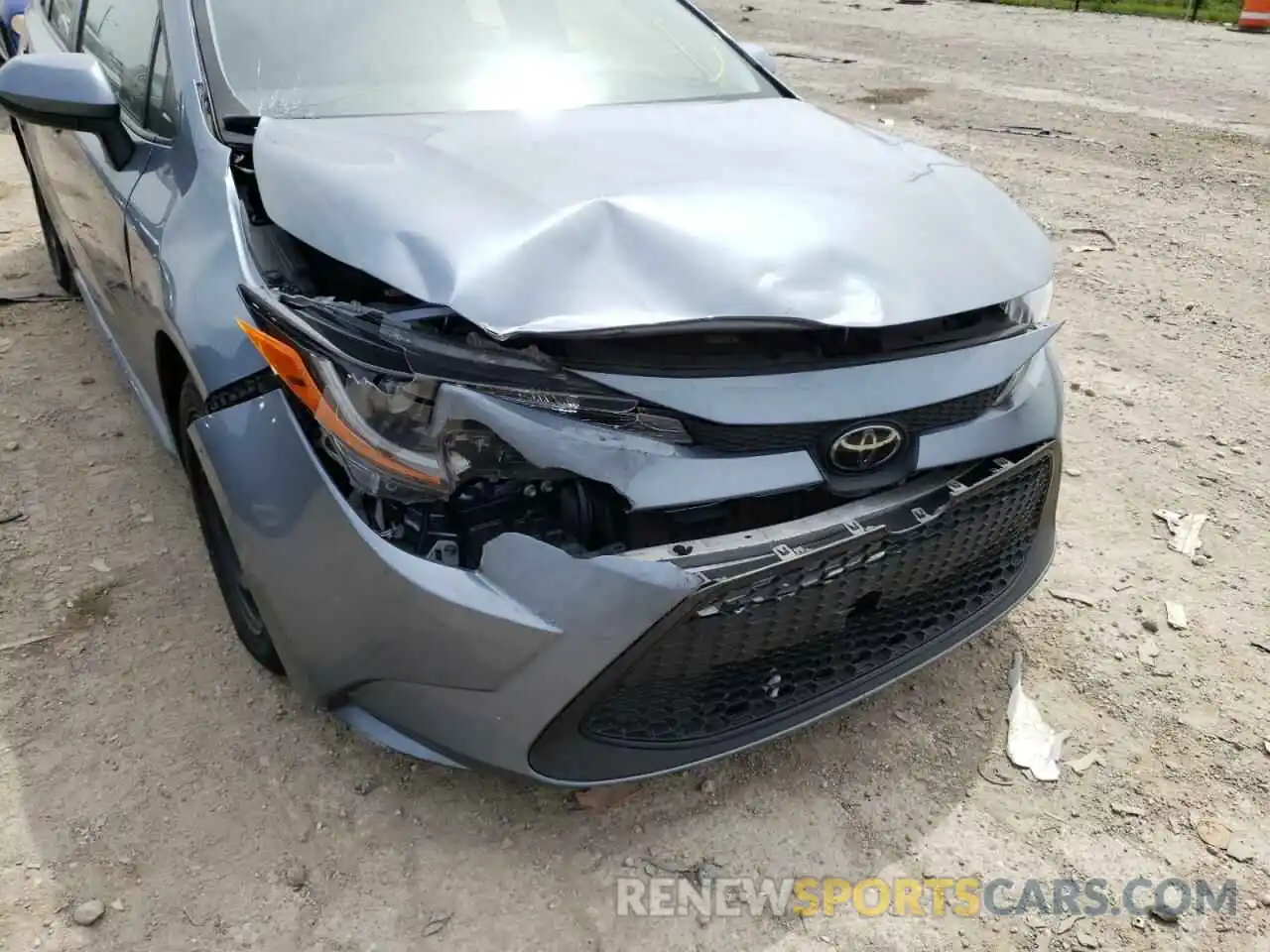 9 Photograph of a damaged car JTDEPRAE7LJ021300 TOYOTA COROLLA 2020