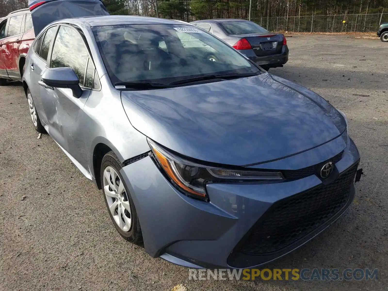 1 Photograph of a damaged car JTDEPRAE7LJ021393 TOYOTA COROLLA 2020