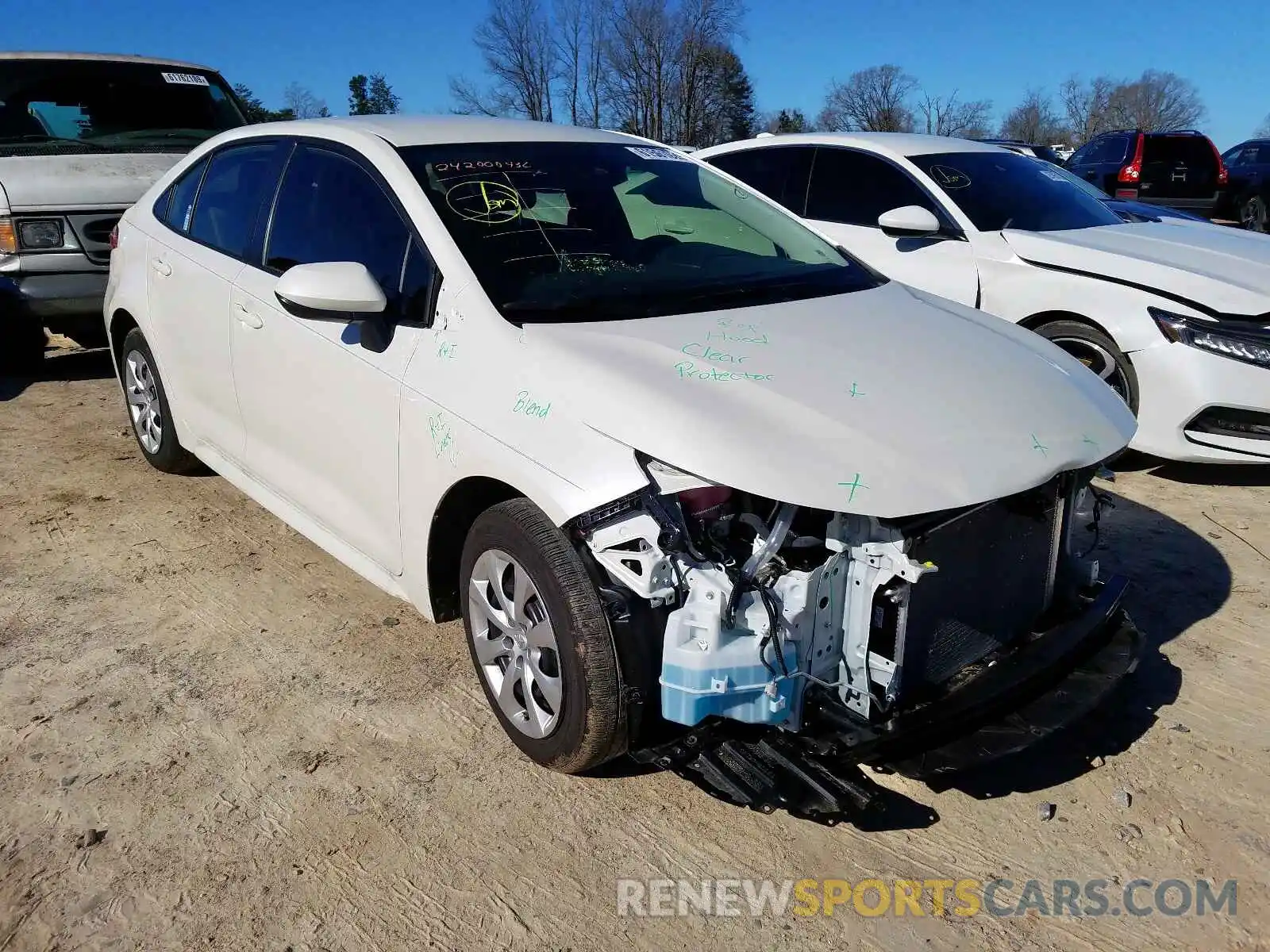 1 Photograph of a damaged car JTDEPRAE7LJ021488 TOYOTA COROLLA 2020