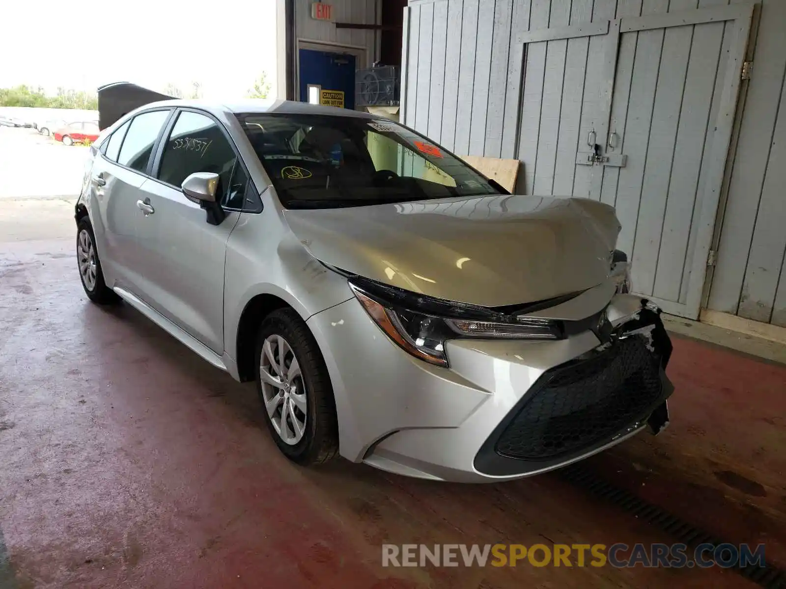 1 Photograph of a damaged car JTDEPRAE7LJ021782 TOYOTA COROLLA 2020