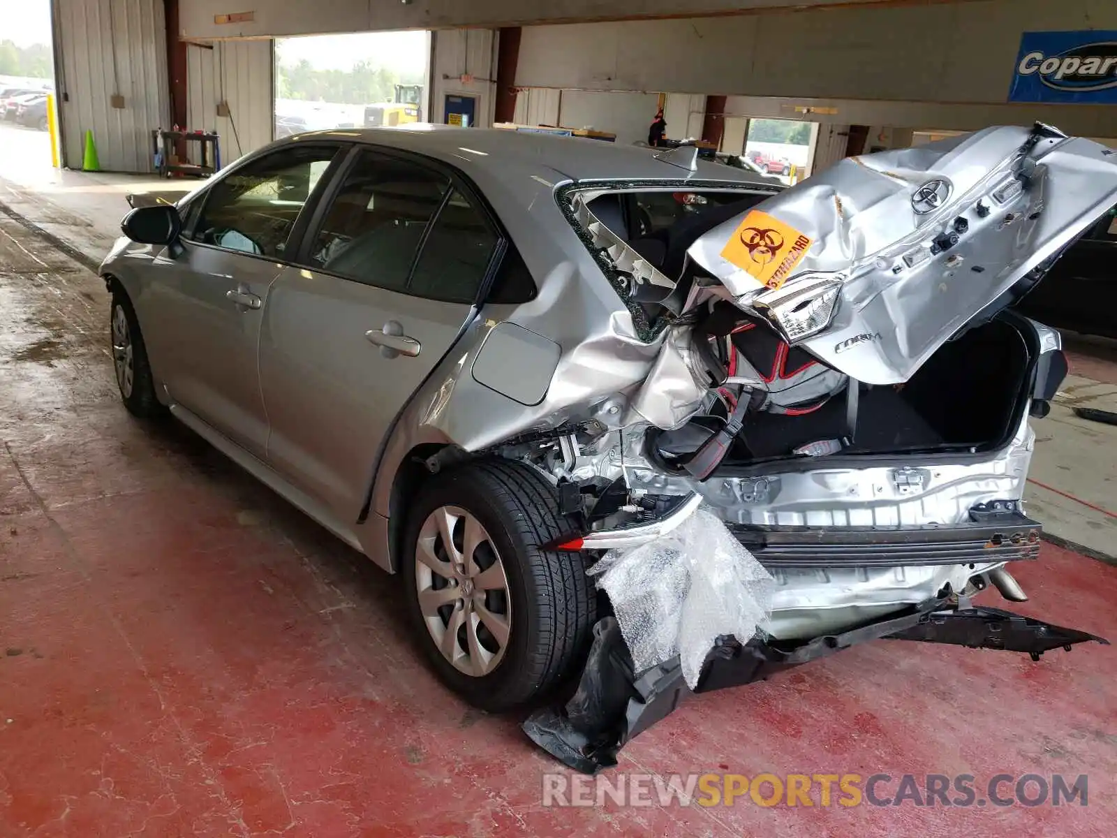 3 Photograph of a damaged car JTDEPRAE7LJ021782 TOYOTA COROLLA 2020