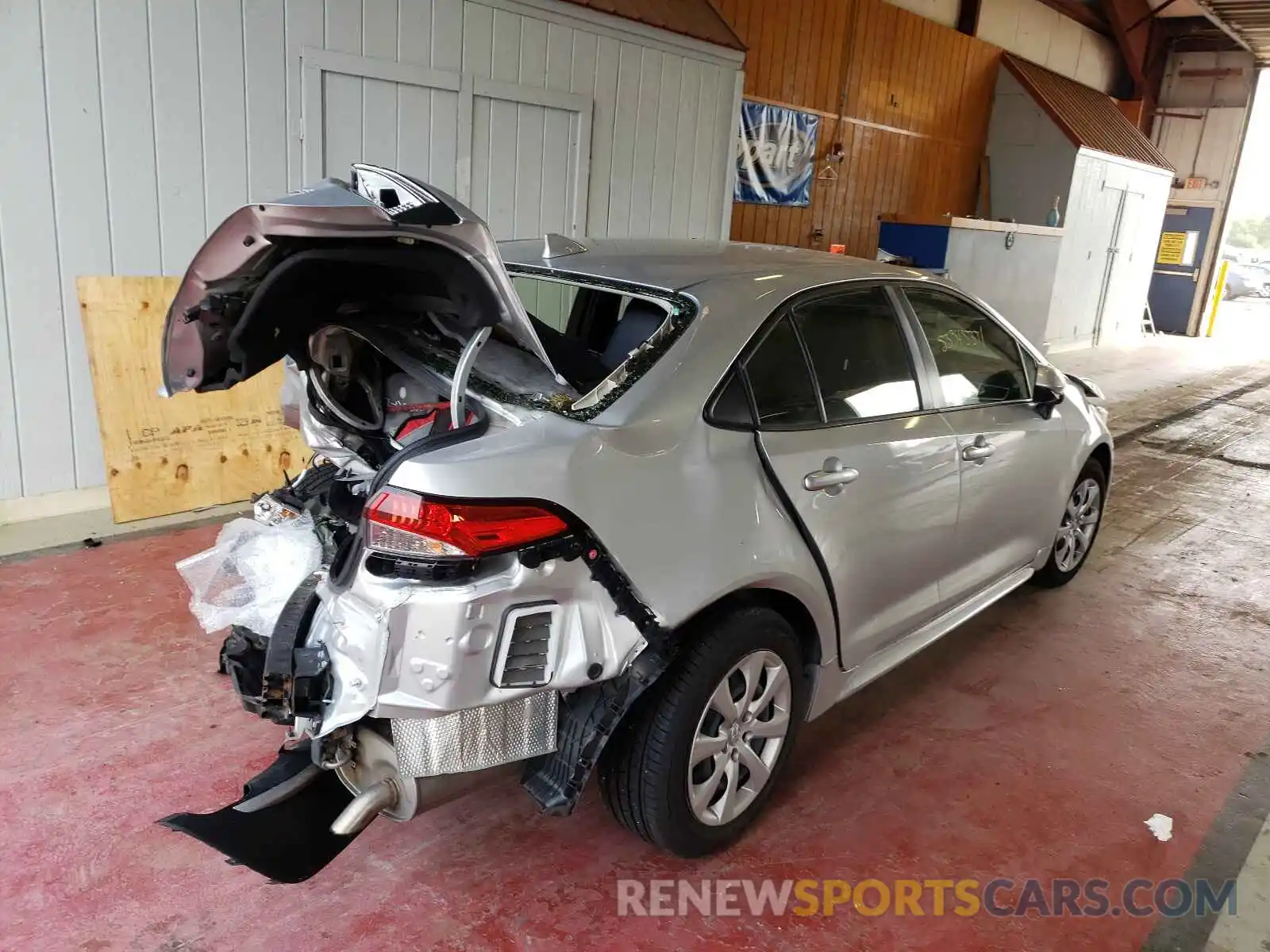 4 Photograph of a damaged car JTDEPRAE7LJ021782 TOYOTA COROLLA 2020