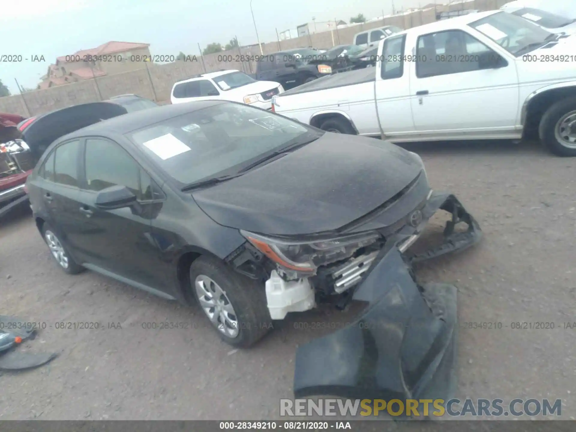 1 Photograph of a damaged car JTDEPRAE7LJ021961 TOYOTA COROLLA 2020