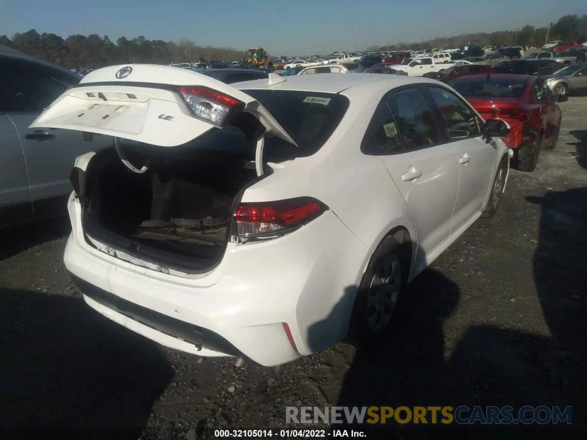 4 Photograph of a damaged car JTDEPRAE7LJ022382 TOYOTA COROLLA 2020