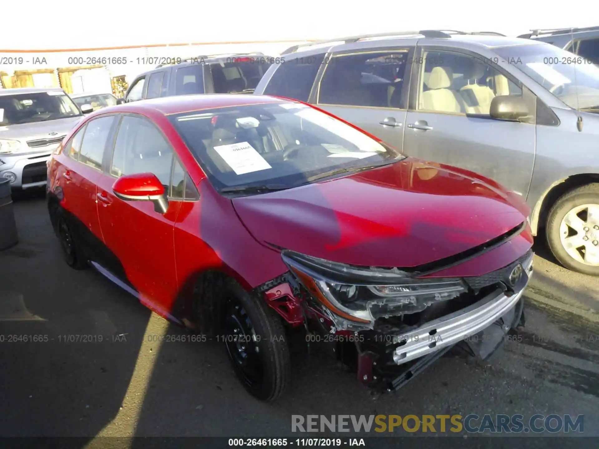 1 Photograph of a damaged car JTDEPRAE7LJ022687 TOYOTA COROLLA 2020